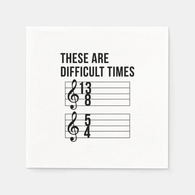 Music Teacher Times Napkin (Front)