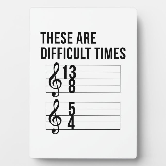 Music Teacher Times Plaque (Front)