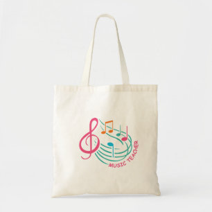 music teacher tote bag