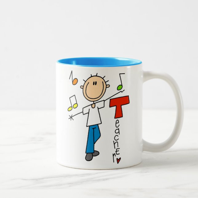 Music Teacher Two-Tone Coffee Mug (Right)