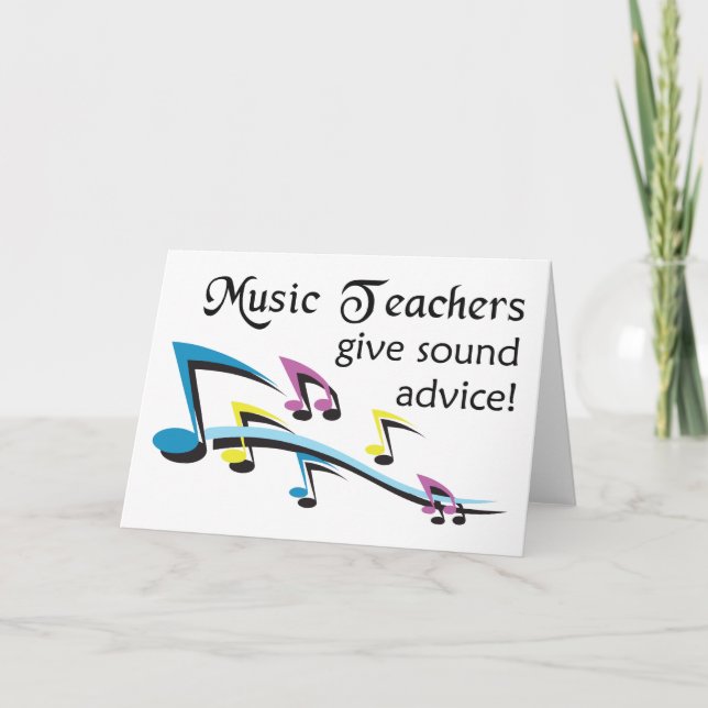 Music Teachers Card (Front)