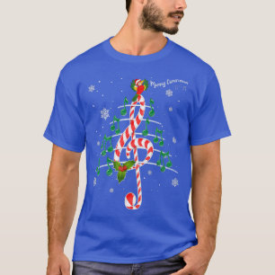 Music Teachers Merry Christmas Tree Treble Clef Mu T-Shirt