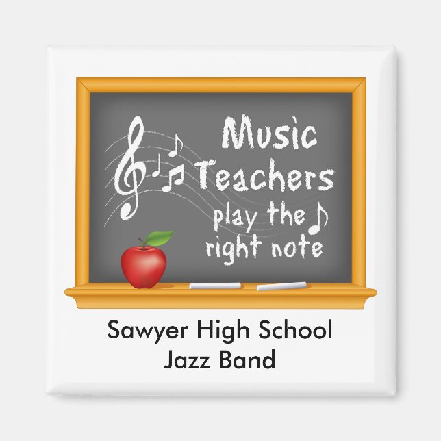 Music Teachers Play the Right Note Magnet (Front)