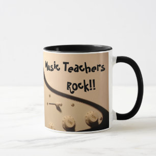 Music Teachres Rock!! Electric Guitar Mug