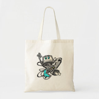 Music techno tote bag