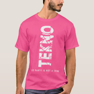 Music Tekno 23 Party People Soundsystem Dj Rave T-Shirt
