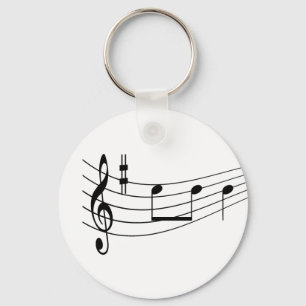 Music text key ring