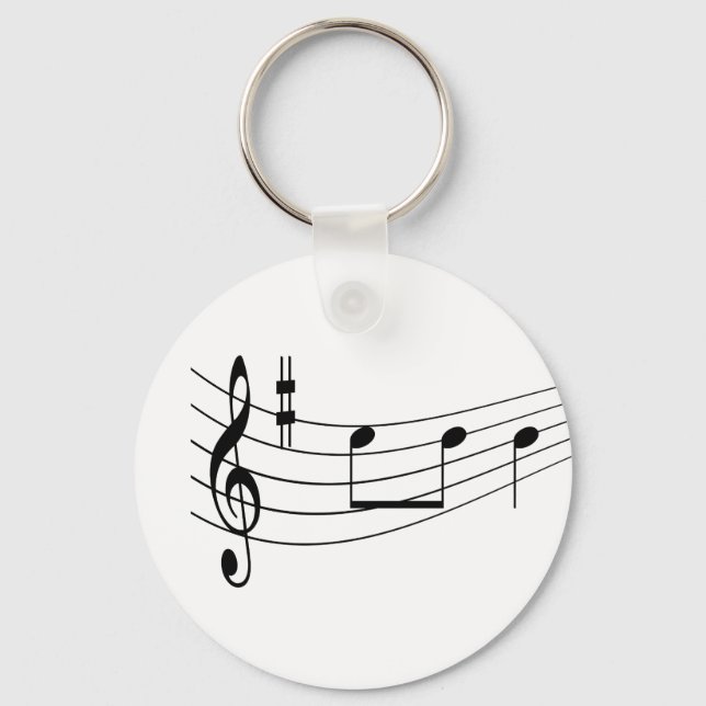 Music text key ring (Front)