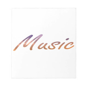 music text purple orange clouds notepad