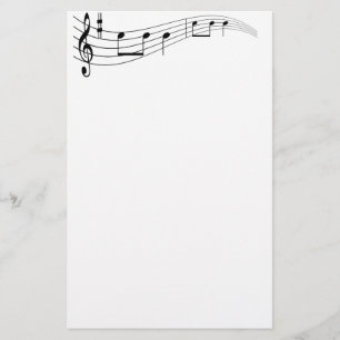 Music text stationery