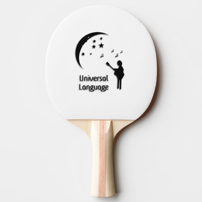 Music the Universal Language Ping Pong Paddle (Back)