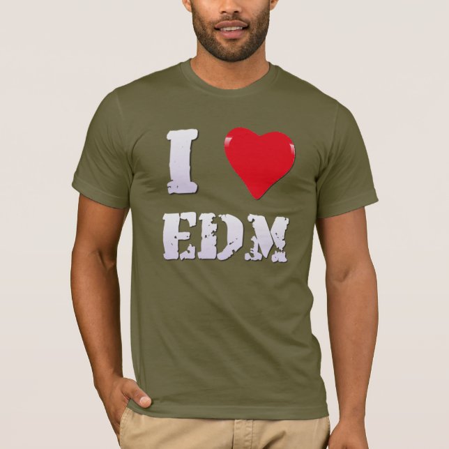 MUSIC THEME - AWESOME I LOVE EDM T-Shirt (Front)