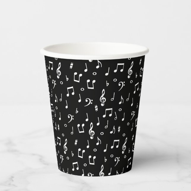 Music theme custom paper cups (Front)