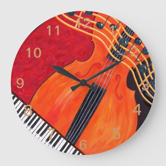 Music Theme Large Clock (Front)