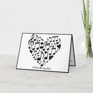 Music Theme Musical Notes Heart Personalised