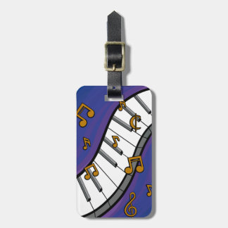 Music Themed Acrylic luggage tag