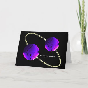 Music themed greeting card