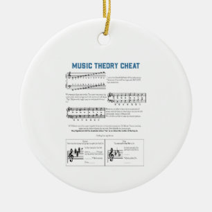 Music Theory Ceramic Tree Decoration