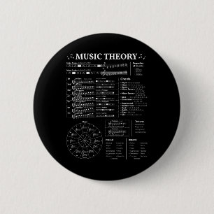 Music Theory Music Teacher Musician Learning Schoo 6 Cm Round Badge