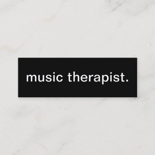 Music Therapist Business Card (Front)