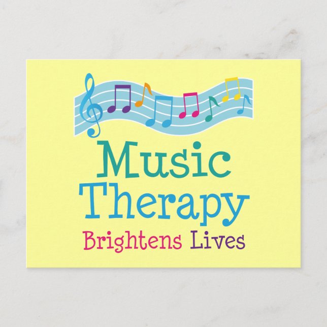 Music Therapy Brightens Lives Postcard (Front)