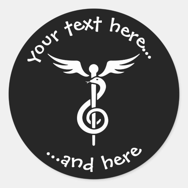 Music Therapy Classic Round Sticker (Front)