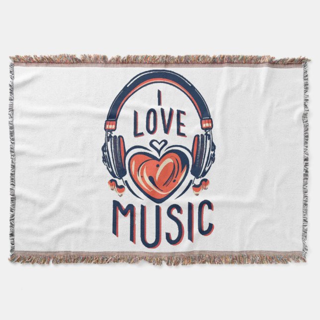 music  throw blanket (Front)