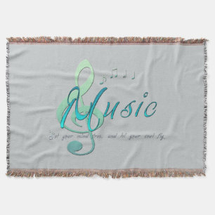 Music Throw Blanket