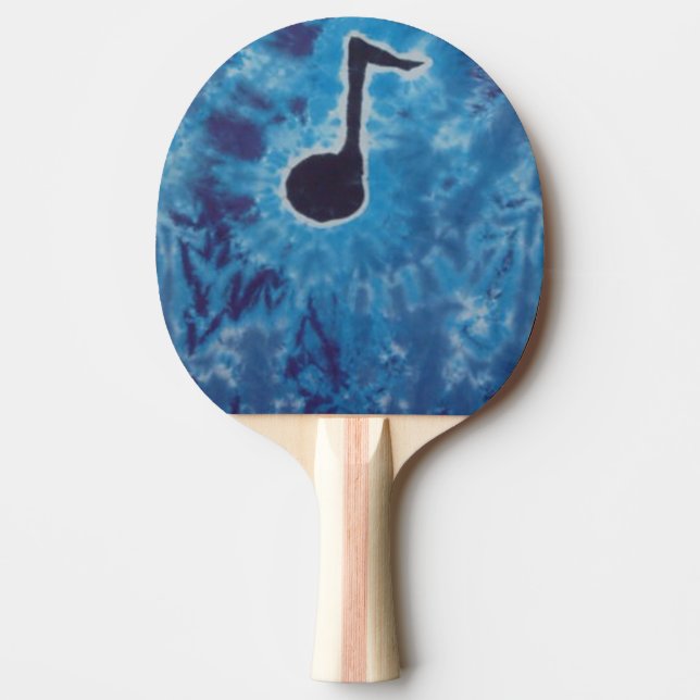Music Tie Dye Ping Pong Paddle (Front)