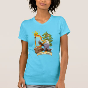 Music To The Soul, Eagle Playing a Harp, Women's T-Shirt