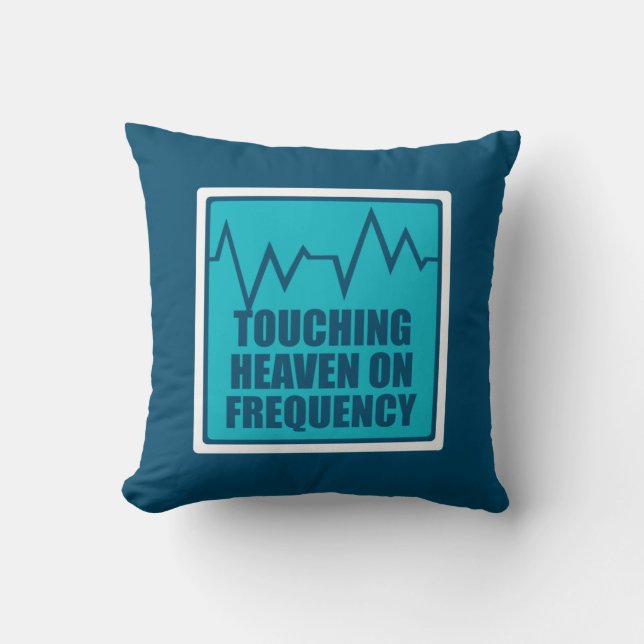 Music Touching Heaven On Frequency Cushion (Front)