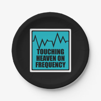 Music Touching Heaven On Frequency Paper Plate