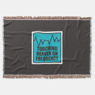 Music Touching Heaven On Frequency Throw Blanket