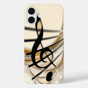 Music - treble clef iPhone 16 plus case