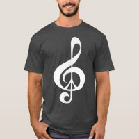 Music Treble Clef Peace Sign