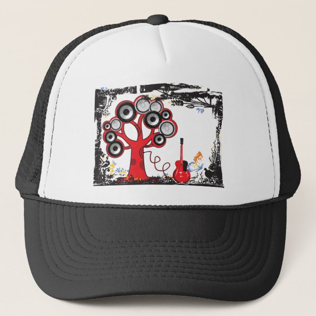 Music tree.pdf trucker hat (Front)