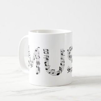 Music Typography Coffee Mug