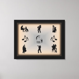 Music Universal Language Wrapped Canvas Print