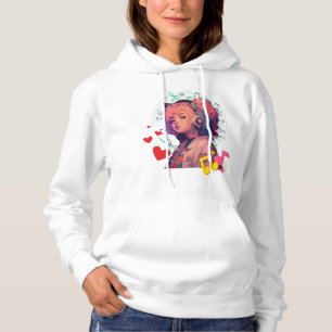 Music Vibes Only Shirt - Pink & Blue Anime Girl