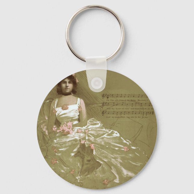 music victorian key ring (Front)