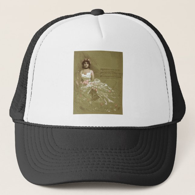 music victorian trucker hat (Front)