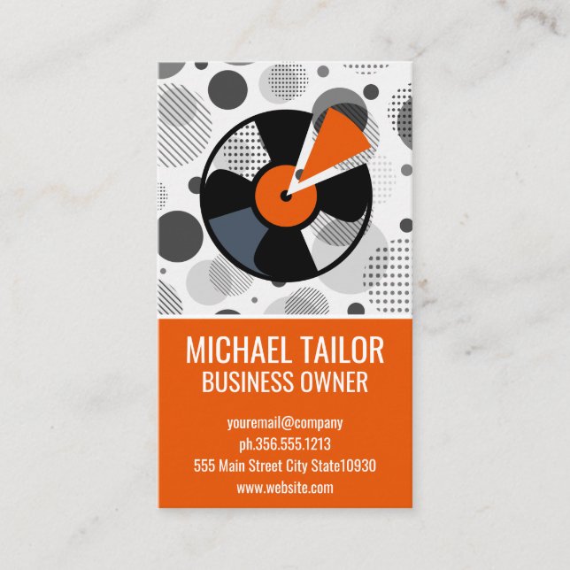 Music Vinyl Business Card (Front)