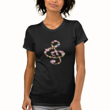 music watercolor floral clef