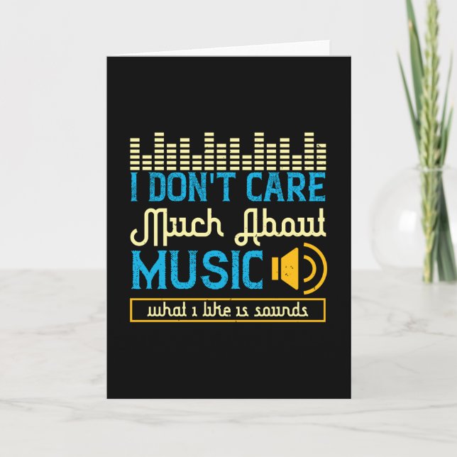 Music - What I Like Is Sounds Card (Front)