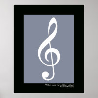 music white treble clef