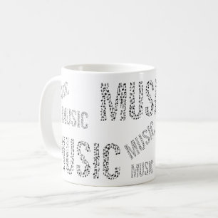 Music Word Coffee Mug