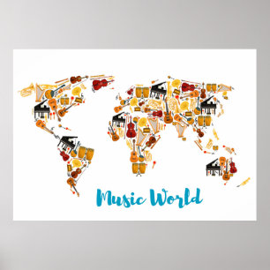Music world poster
