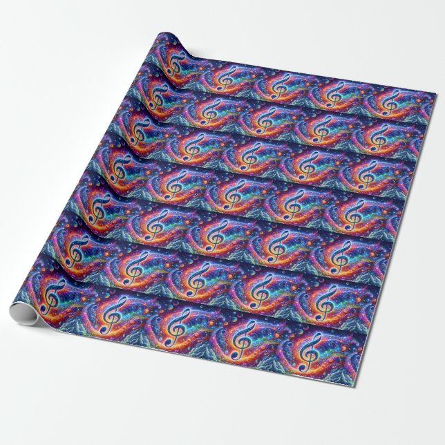 Music Wrapping Paper (Unrolled)