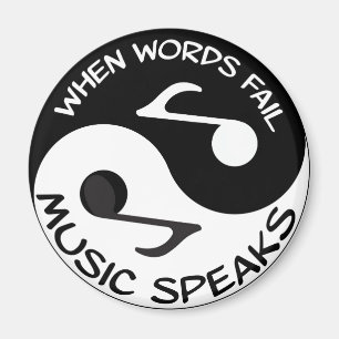 Music Yin Yang Magnet