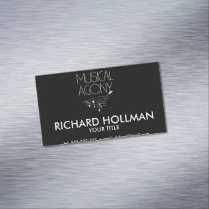 Musical agony magnetic business card